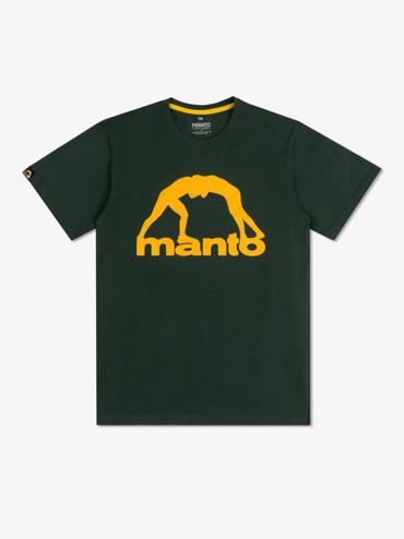 MANTO vibe 25 tshirt-pine green/yellow